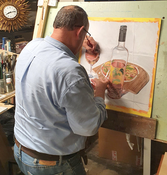 Laughing Jack's Rose and Pizza Quattro Formaggi