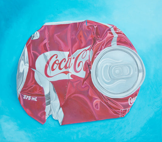 Flattened Cola Can