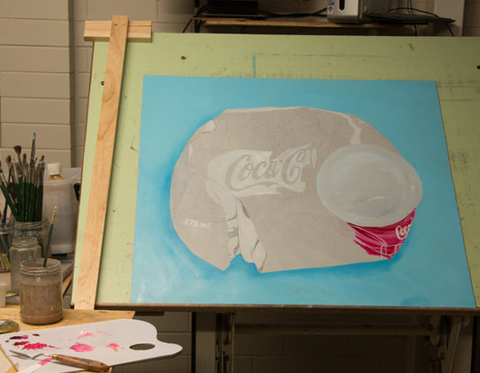 Flattened Cola Can